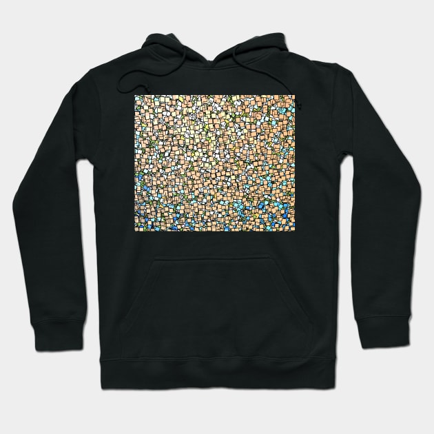 Abstract Colorful Square Notepad Paper Hoodie by HappyGiftArt